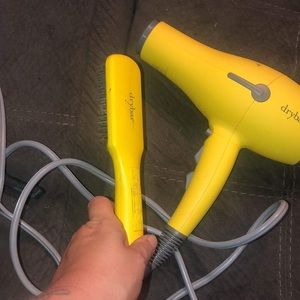 Dry bar brand blow dryer and brush straightener